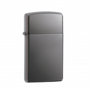 ZIPPO/20492 Slim покр.Black Ice лат-сталь,черн., глянц.