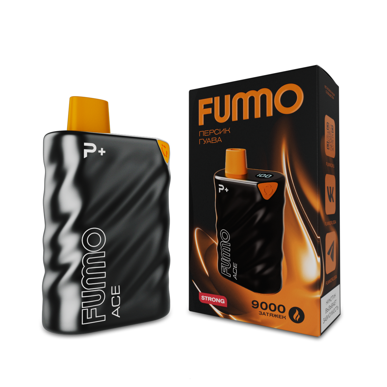 FUMMO ACE 9000 Персик гуава 2%