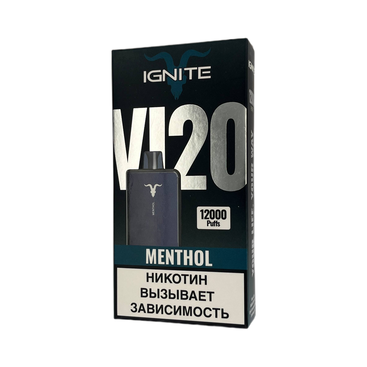 IGNITE V 120 12000 Blue New Ментол 2%