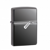 ZIPPO/21088 Classic покр.Black Ice лат-сталь,черн,глянц.
