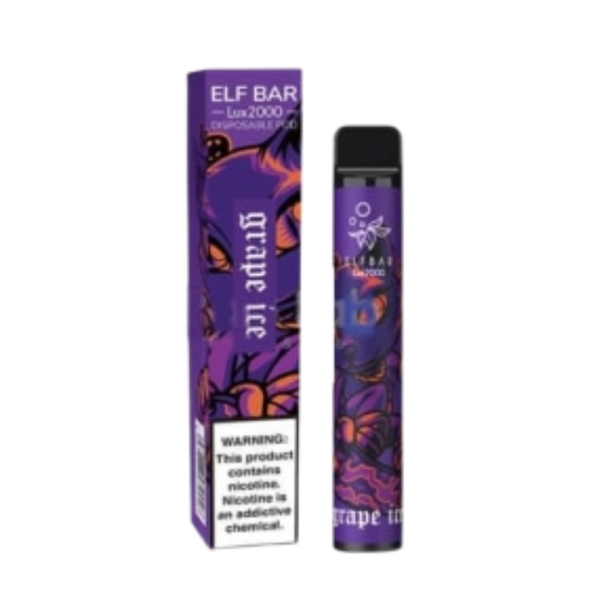 ELFBAR 2000 LUX Ледяной виноград 2%
