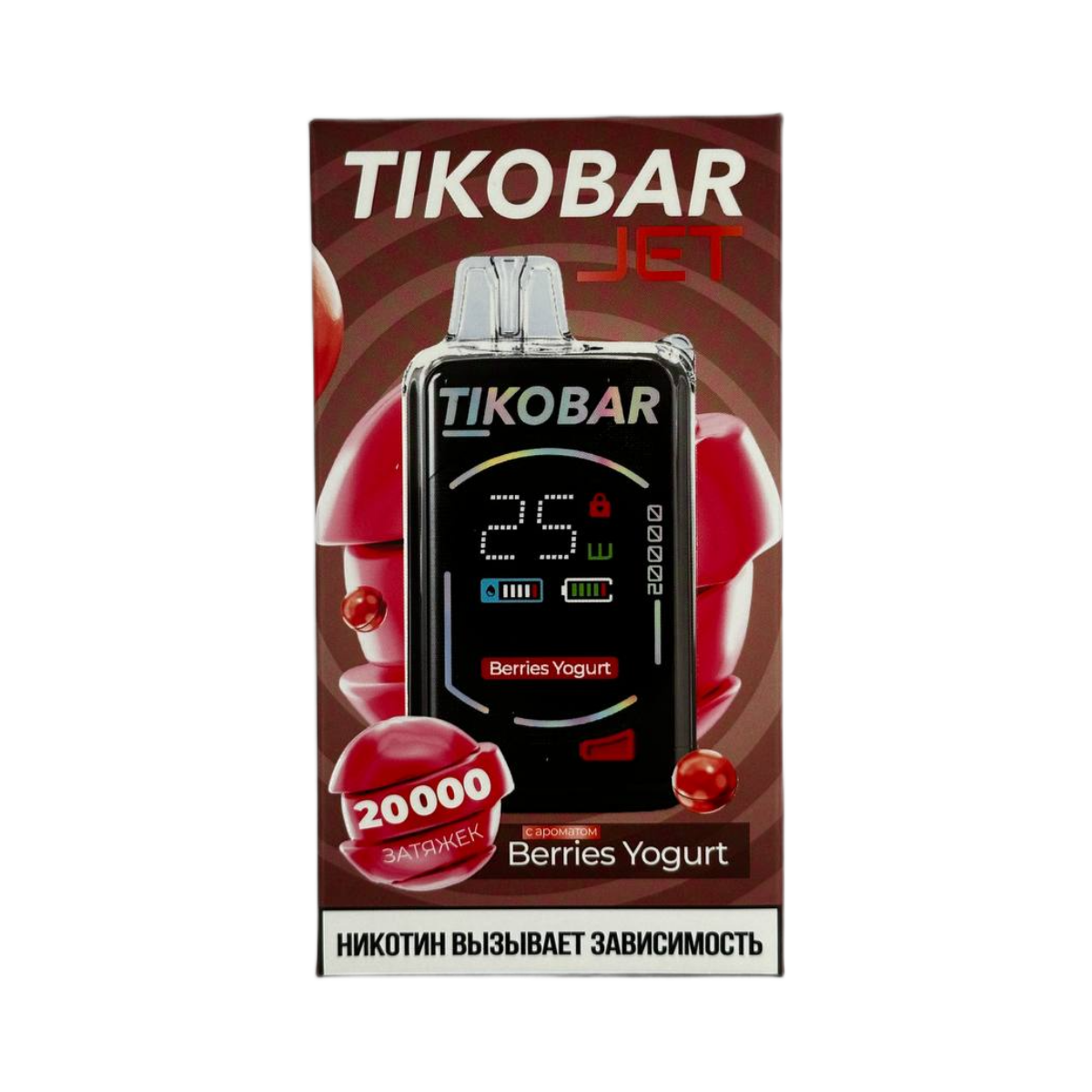 TIKOBAR JET 20000 Ягодный йогурт 2%
