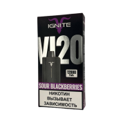 IGNITE V 120 12000 Black New Кислая ежевика 2%