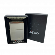 ZIPPO/150 ZL Classic покр.Black Ice с фирм.лог,лат-сталь,черн,глянц.
