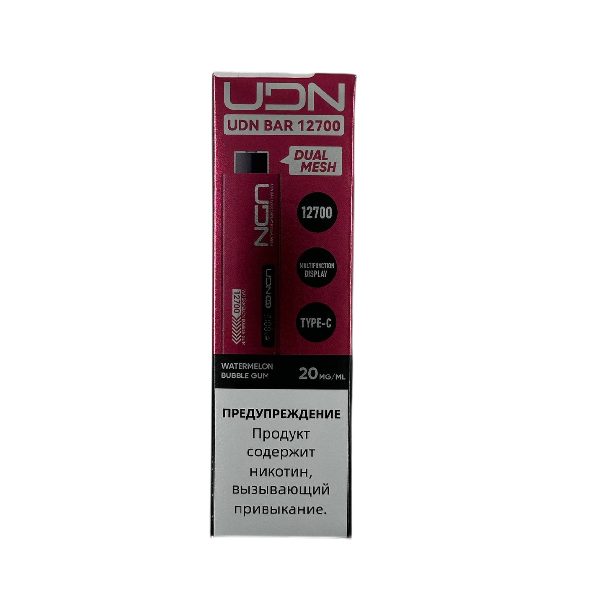 UDN BAR 12700 Арбузная жвачка 2%