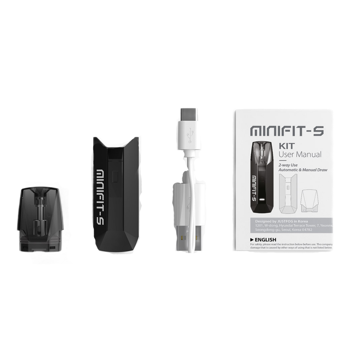 JUSTFOG Minifit S 420mAh Pod Kit Gold FOG-009D