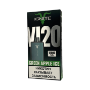 IGNITE V 120 12000 Green New Зелёное яблоко Лёд 2%