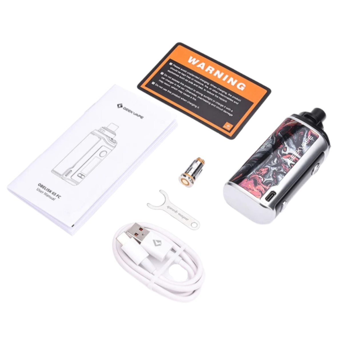 Geek Vape Obelisk 65 FC 2*1100mAh Pod Kit Ruby GV-139A