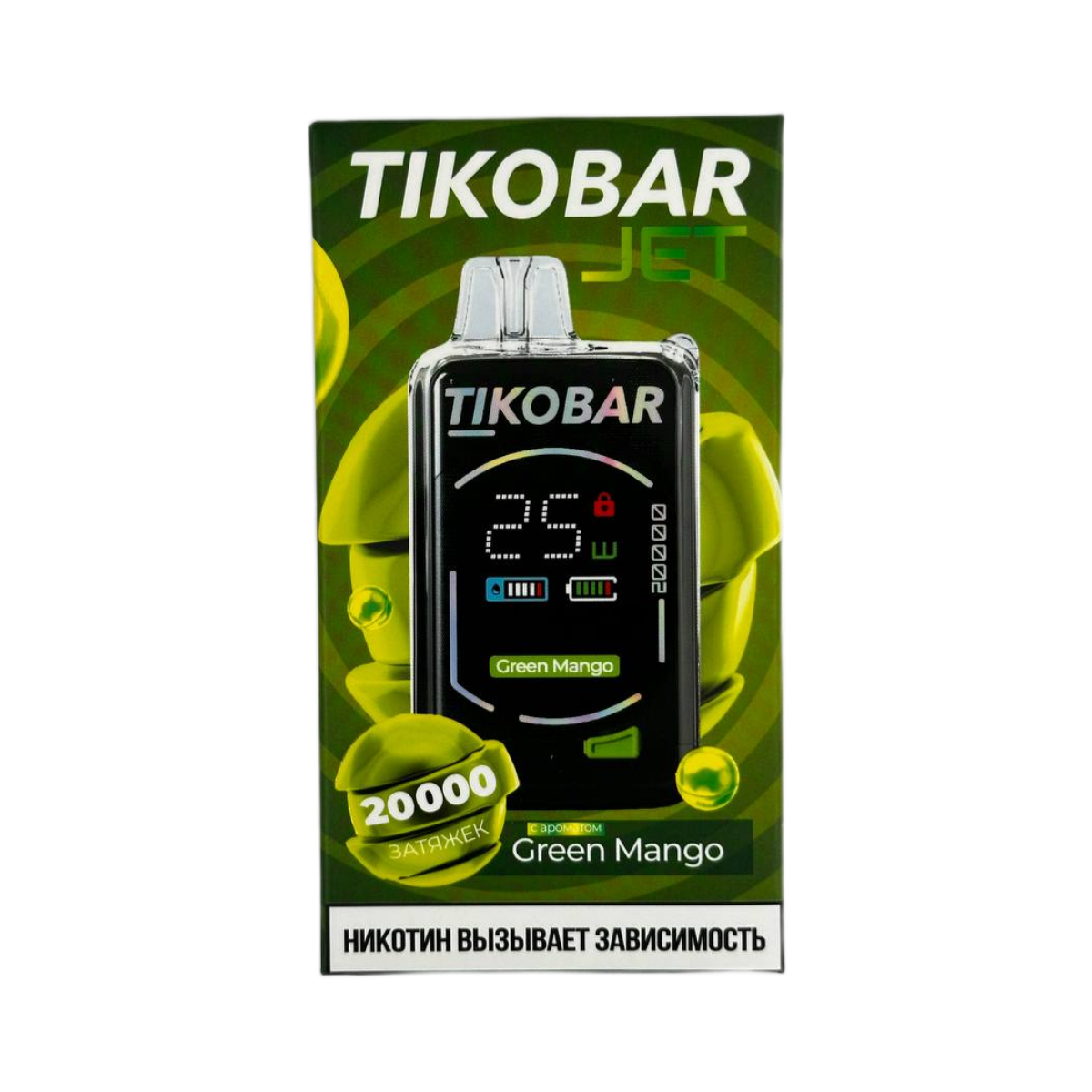 TIKOBAR JET 20000 Зеленый манго 2%