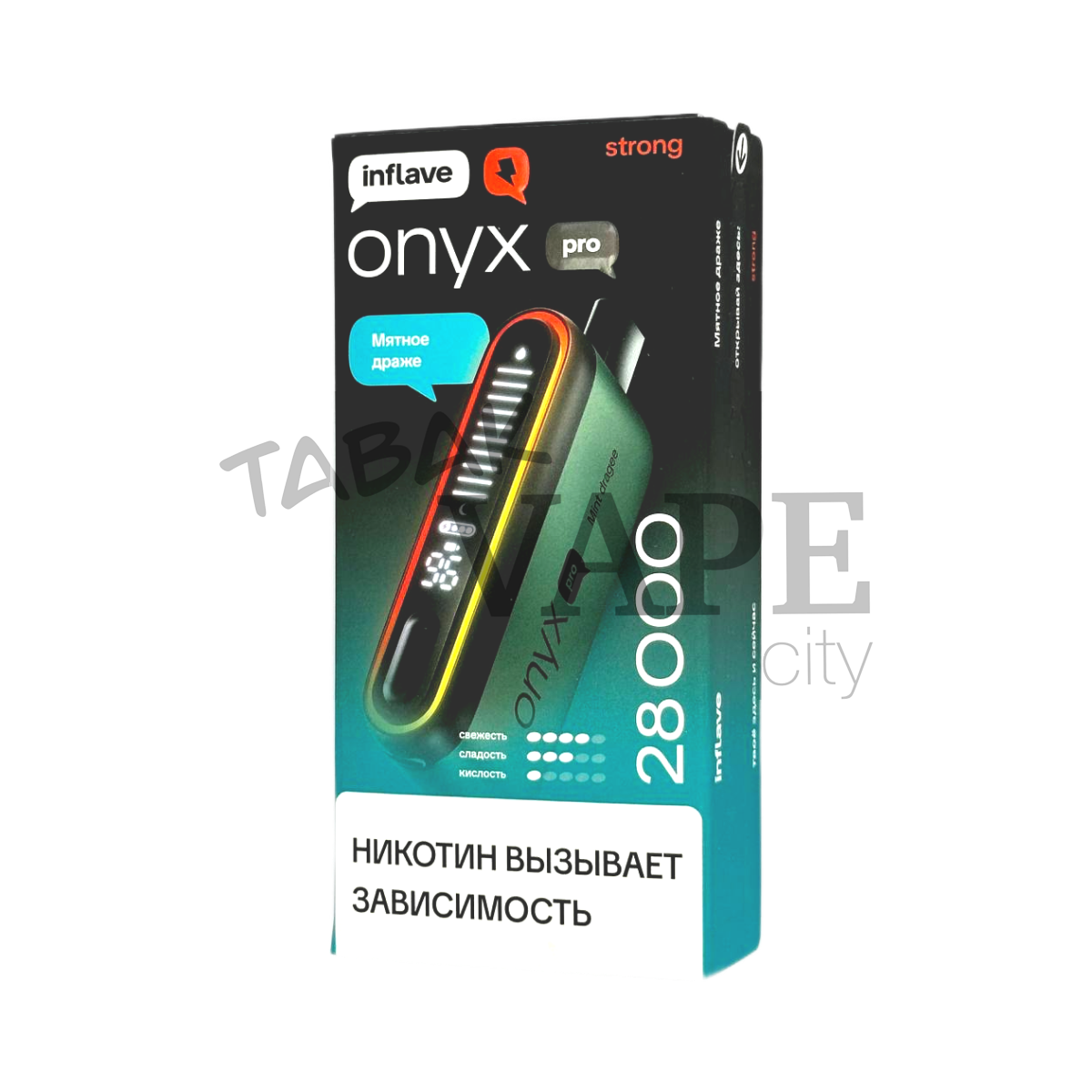 INFLAVE ONYX PRO STRONG 28000 Мятное драже 2%