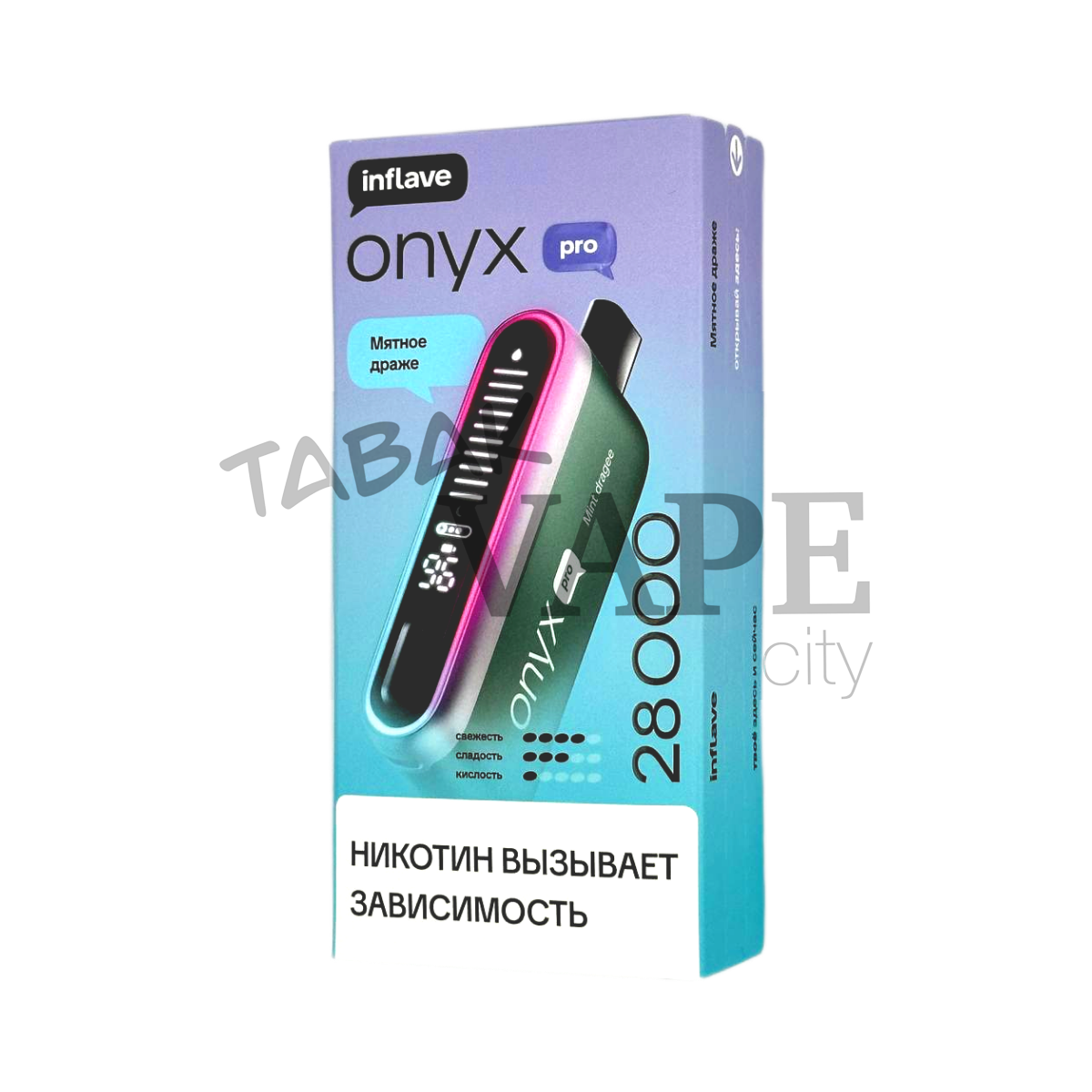 INFLAVE ONYX PRO 28000 Мятное драже 2%