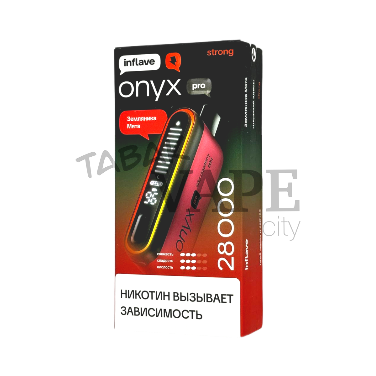 INFLAVE ONYX PRO STRONG 28000 Земляника мята 2%