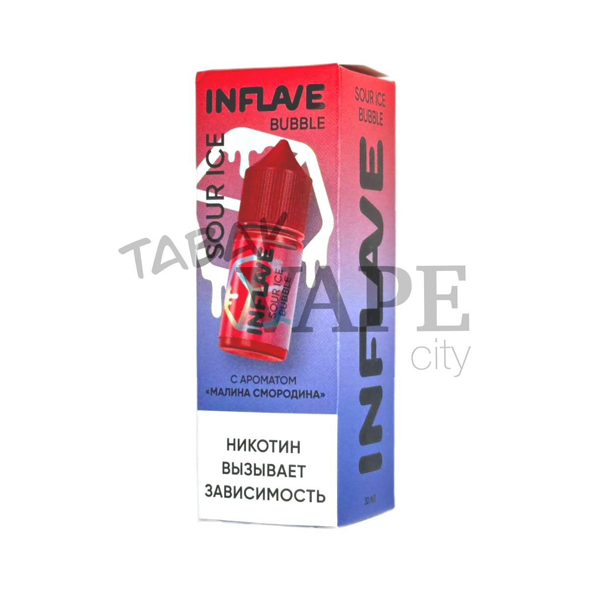 INFLAVE BUBBLE SOUR ICE Малина смородина холод с кислинкой 30мл.2%