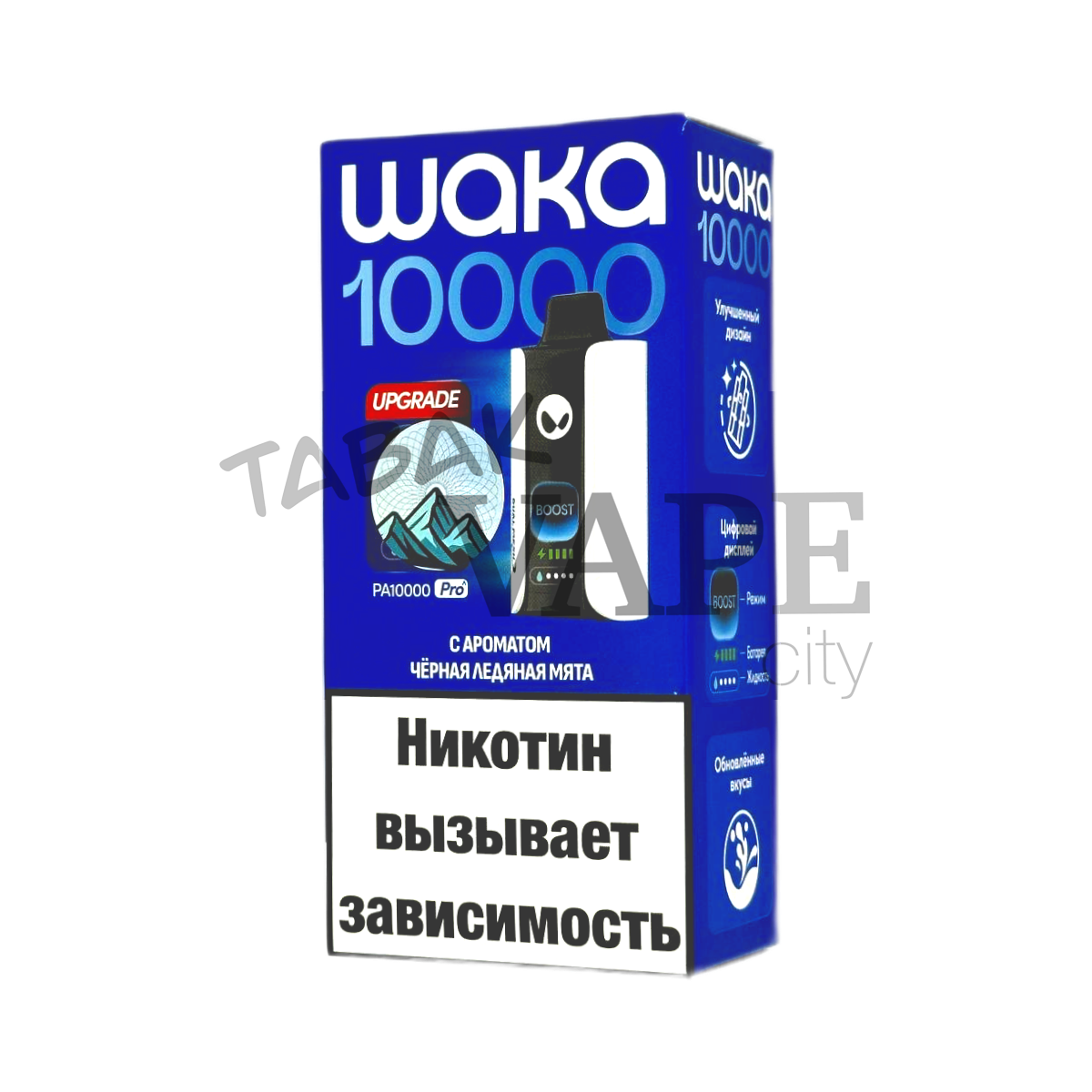 WAKA soPRO PA BOOST 10000 EXTRA Черная ледяная мята 1,8%