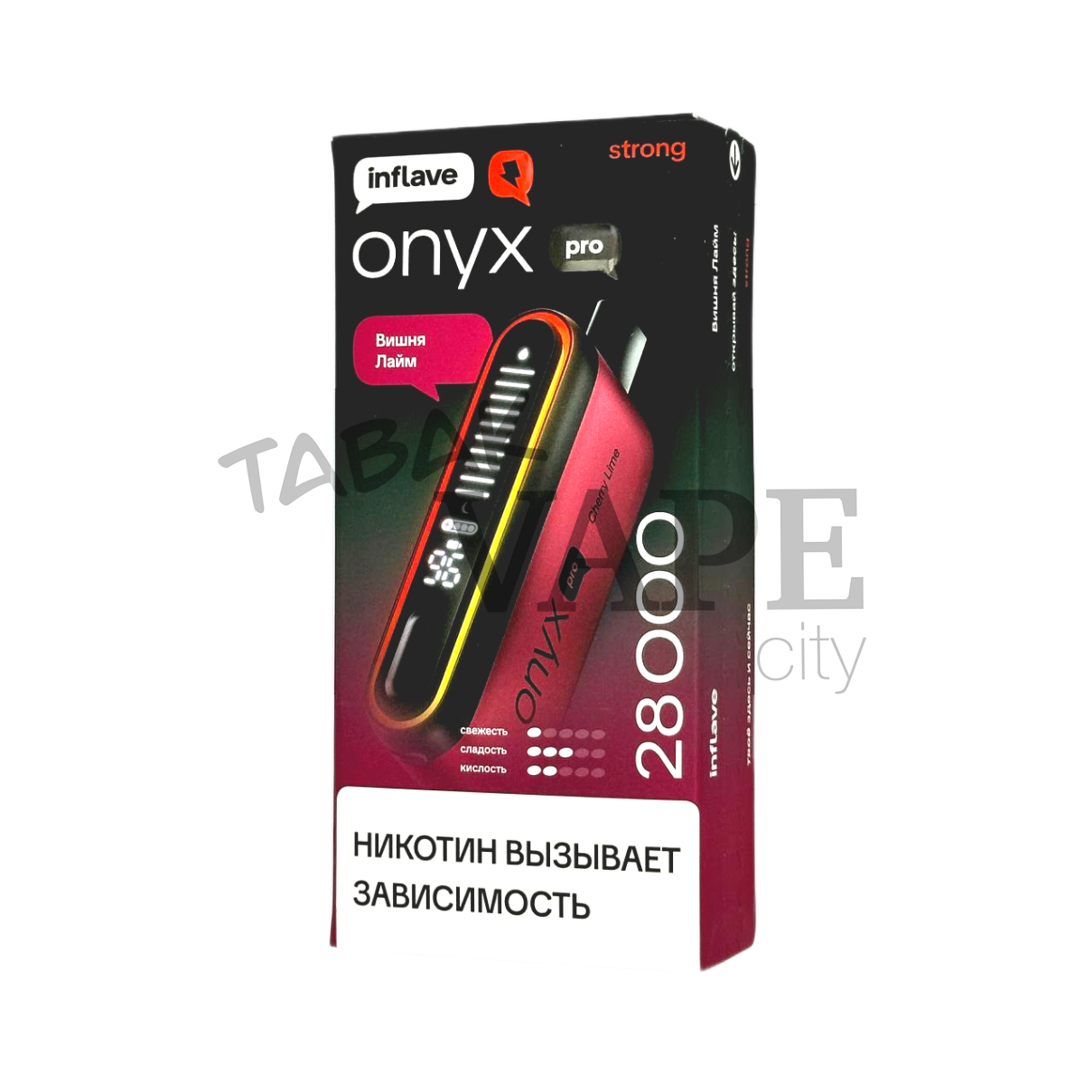 INFLAVE ONYX PRO STRONG 28000 Вишня лайм 2%