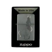 ZIPPO/48658 Devilish Ace, покр.Satin Chrome лат/сталь, серебро, матов.
