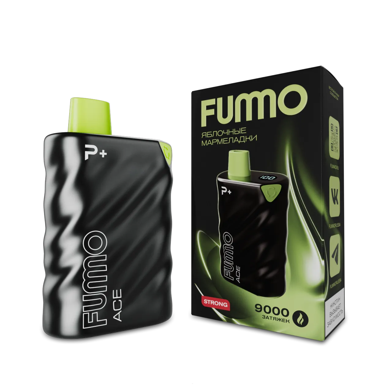 FUMMO ACE 9000 Яблочные мармеладки 2%