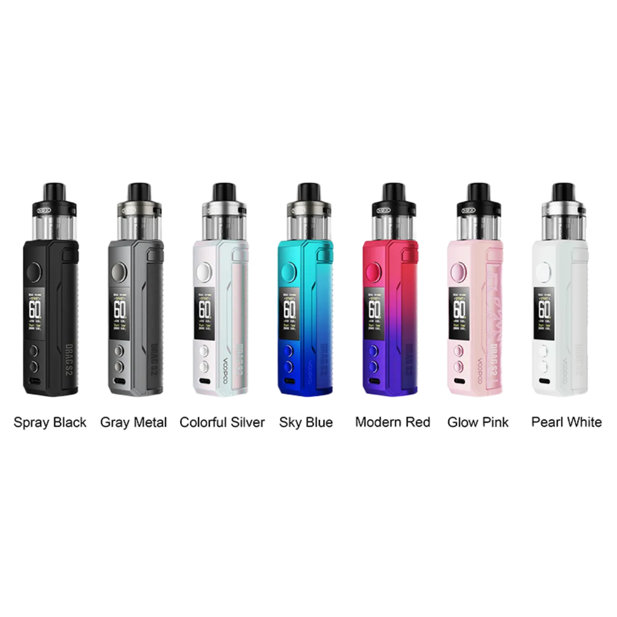 Voopoo DRAG S2 Pod-Mod 2500mAh Kit Glow Pink VP-155G