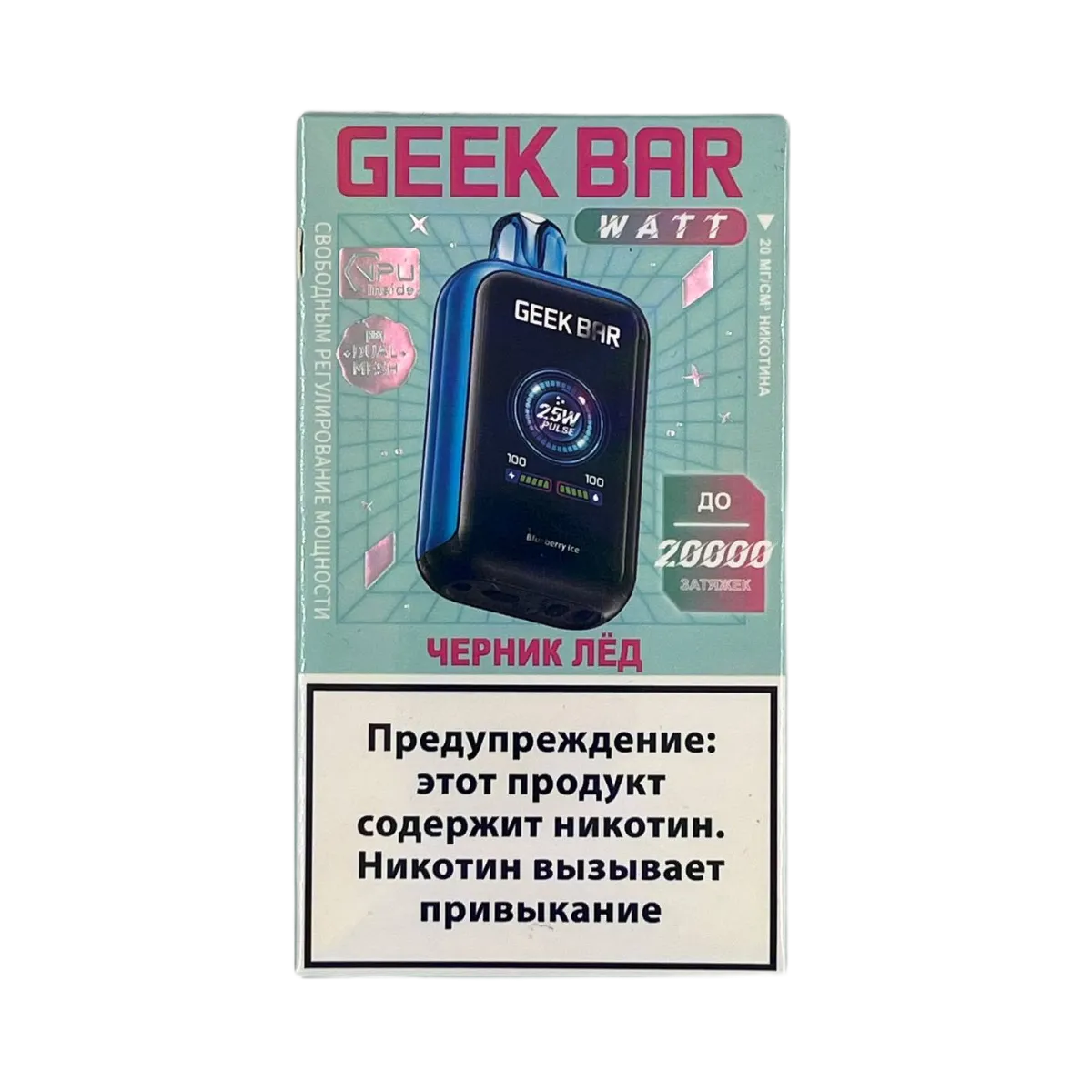GEEK BAR WATT 20000 Черника лед 2%