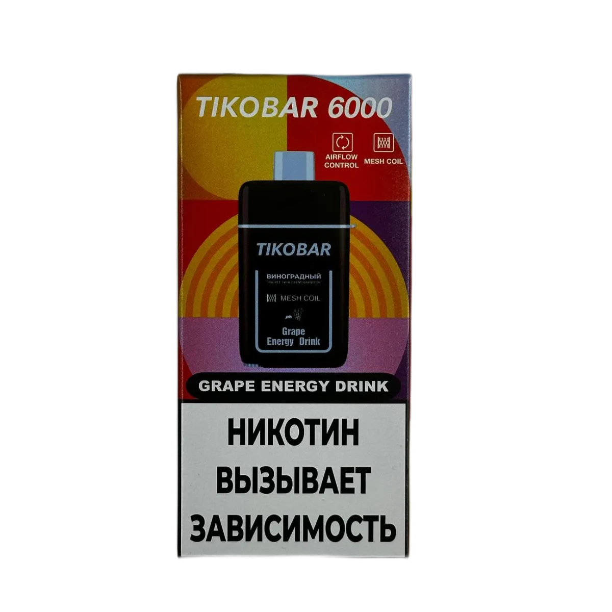 TIKOBAR 6000 Виноградный энергетический напиток 2%