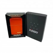 ZIPPO/49475 ZL Classic с покр. Metallic Red, латунь/сталь, красная, матов., 38x13x57 мм