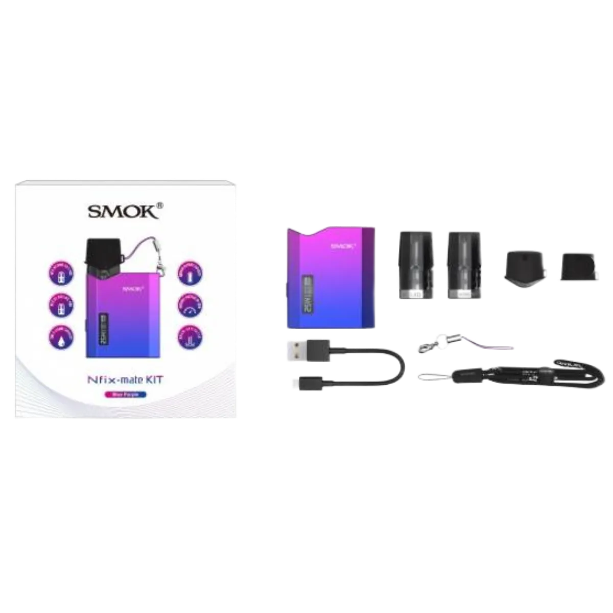 SMOK Nfix-mate 1100mAh Kit SMOK-074E Red