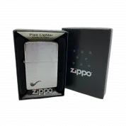 ZIPPO труб/200PL Pipe покр.Brushed Chrome лат-сталь, сереб.мат.