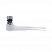 Трубка стекл. Прозрачная шар D2.5/L11 см. PG-455
