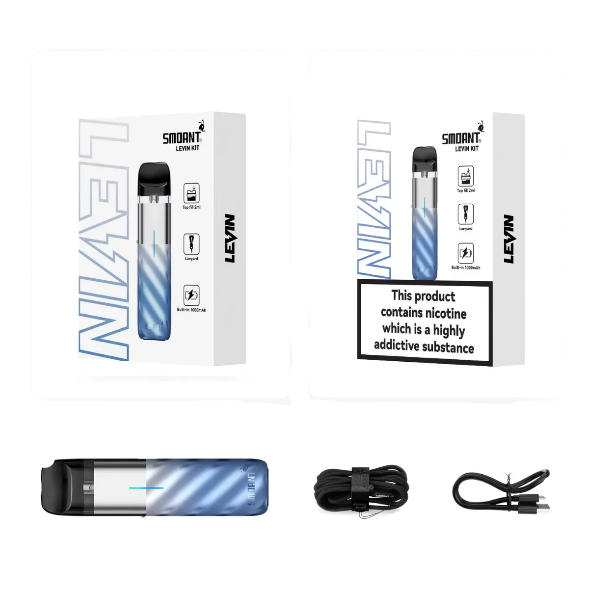 SMOANT Levin 1000mAh Pod Kit Sky blue KL-070-SB