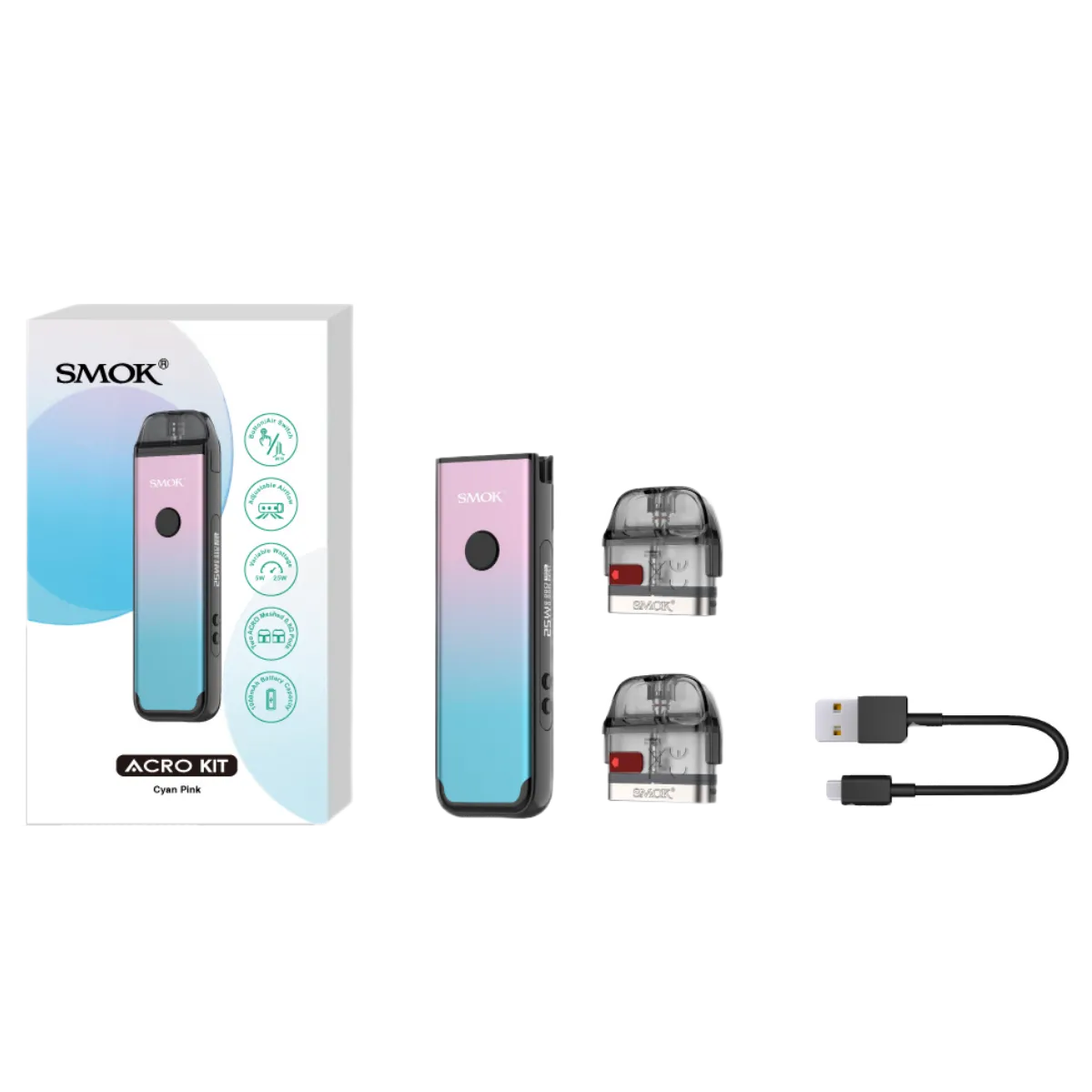 SMOK ACRO 1000mAh Pod Kit SMOK-081D Coffee
