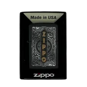 ZIPPO/49535 Classic, покр.Black Matte лат/сталь, черн.