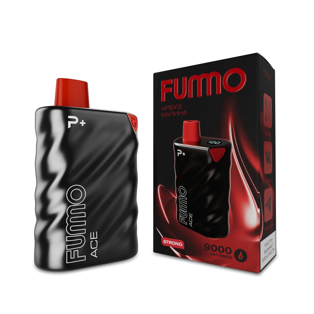 FUMMO ACE 9000 Арбуз малина 2%