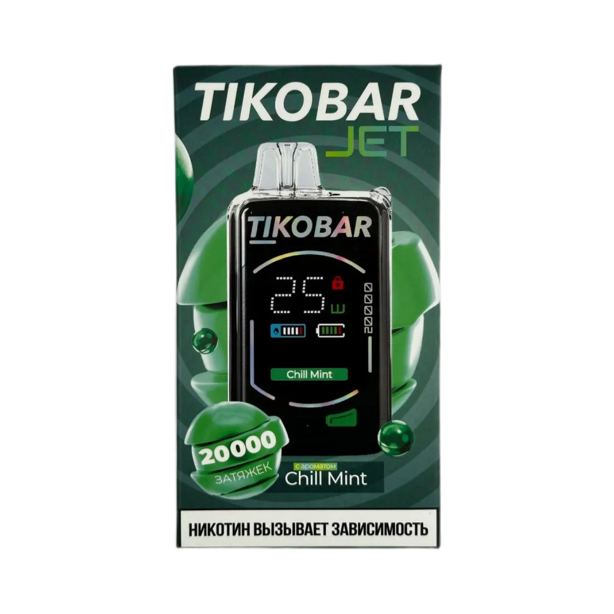 TIKOBAR JET 20000 Свежая мята 2%