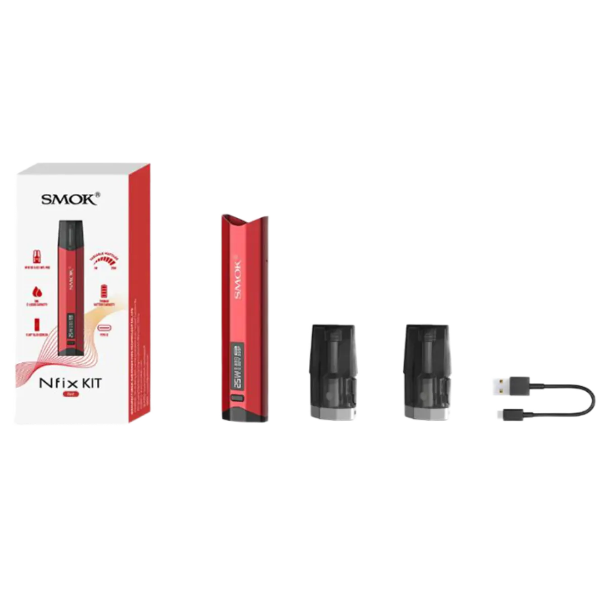 SMOK Nfix 700mAh Pod Kit SMOK-045A Silver