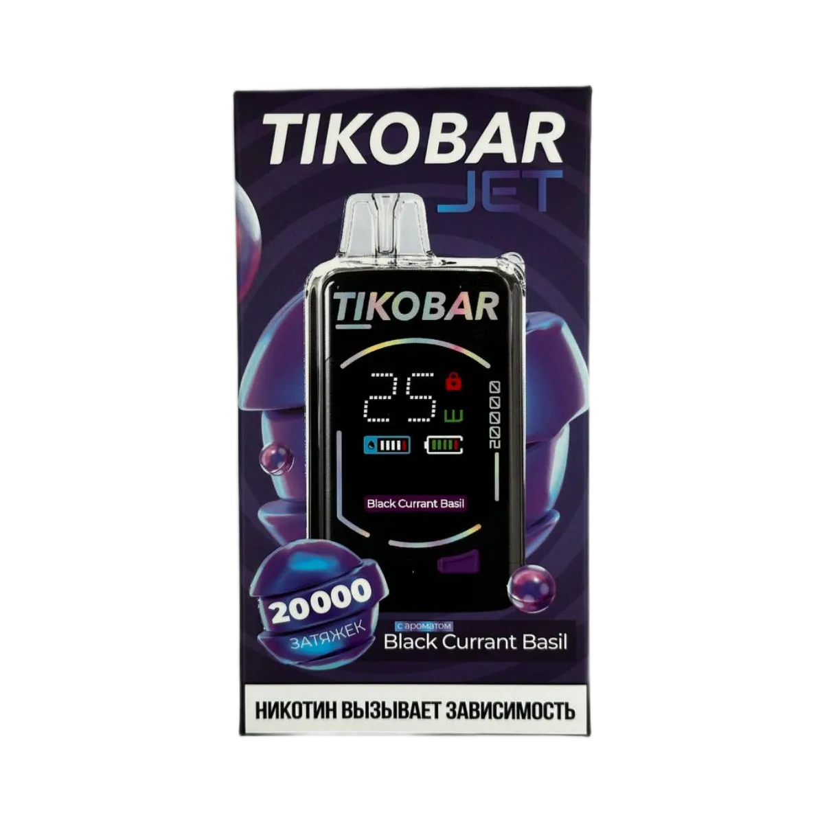 TIKOBAR JET 20000 Черная смородина базилик 2%